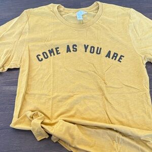Bella Canvas Yellow Tee - Come As You Are